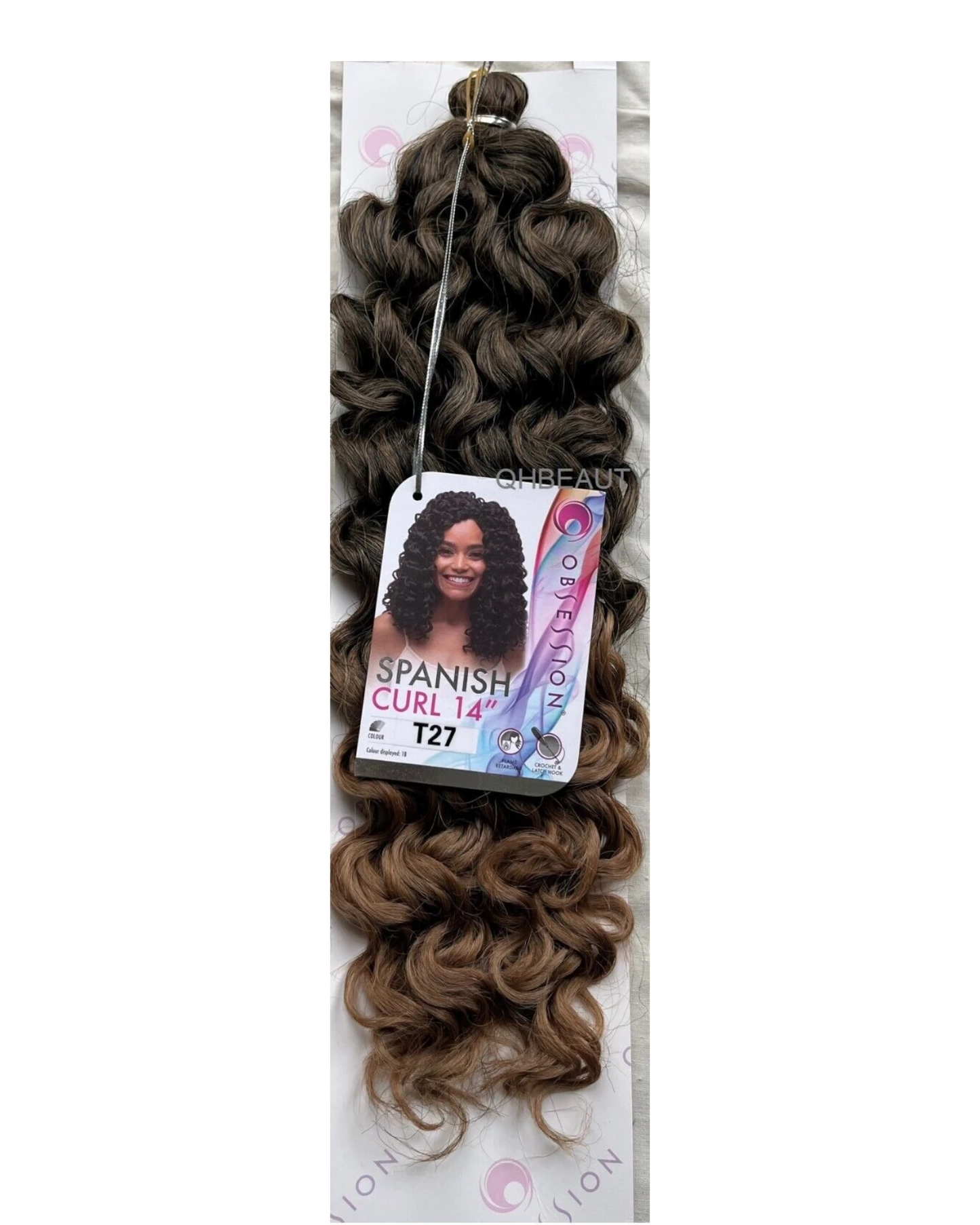 Obsession Synthetic Crochet Braid Curly Hair Extension - Spanish Curl 14 INCH