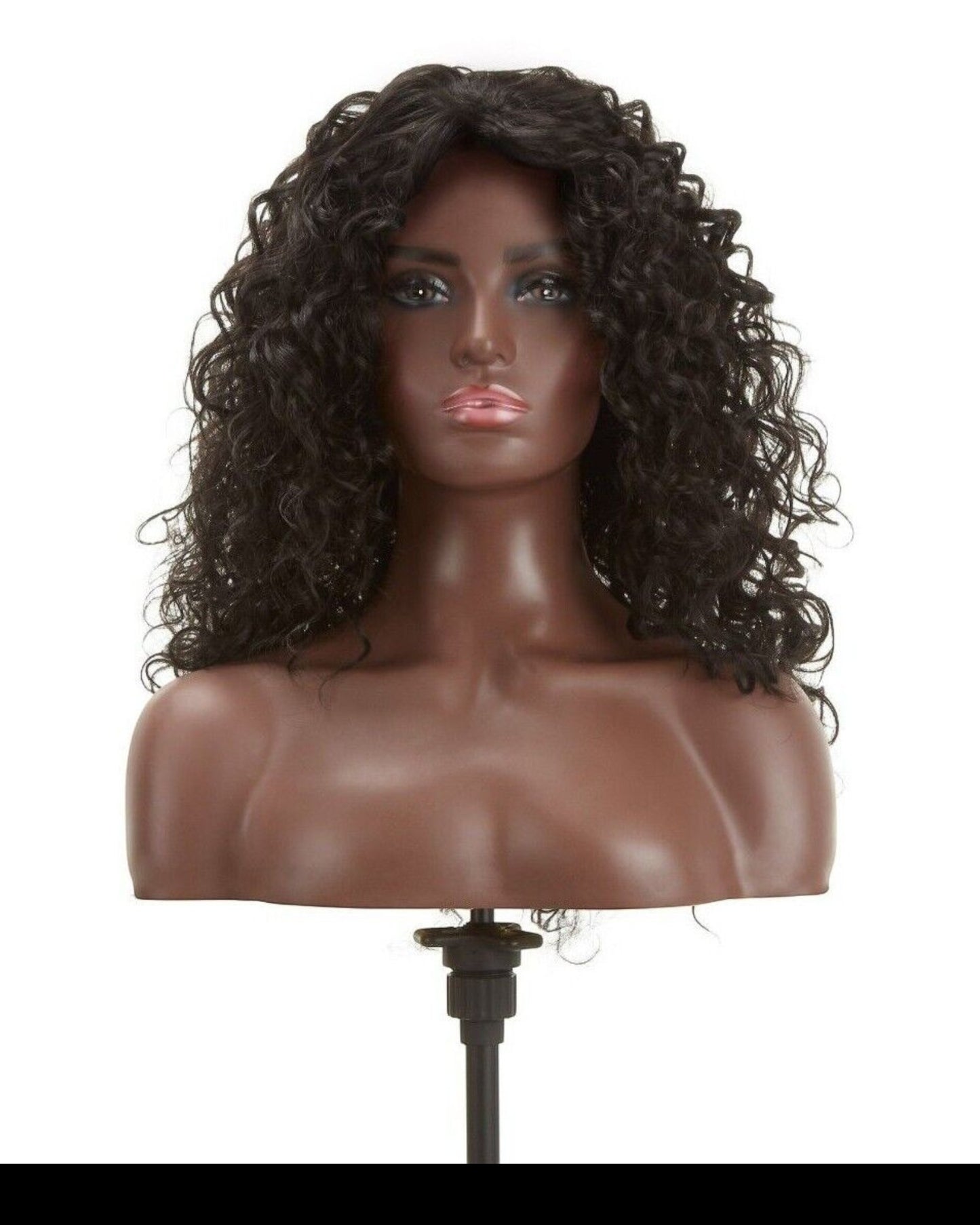 Impression Synthetic Natural Hair Line Long Curly Lace L Part Hair Wig - Emma