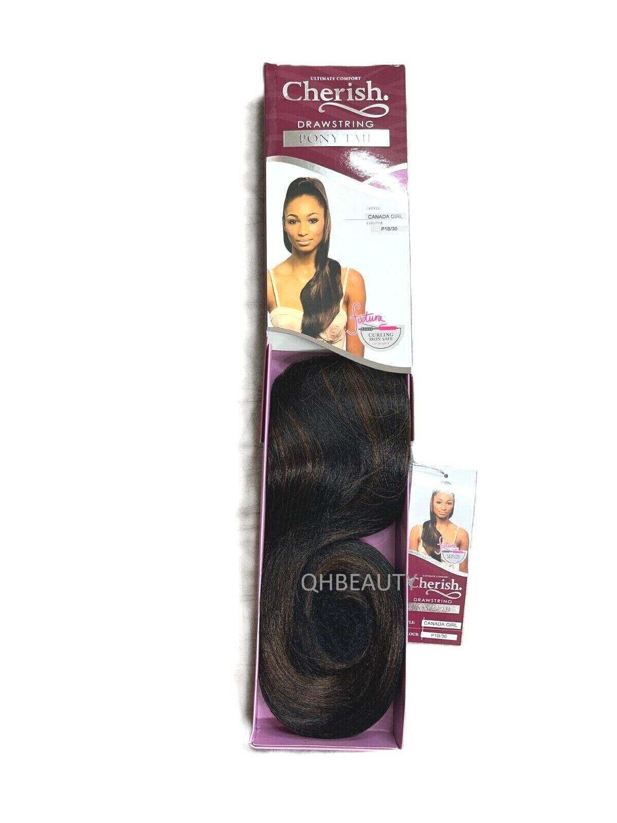 Cherish Synthetic Drawstring Long Curly Wavy Hair Ponytail - Canada Girl