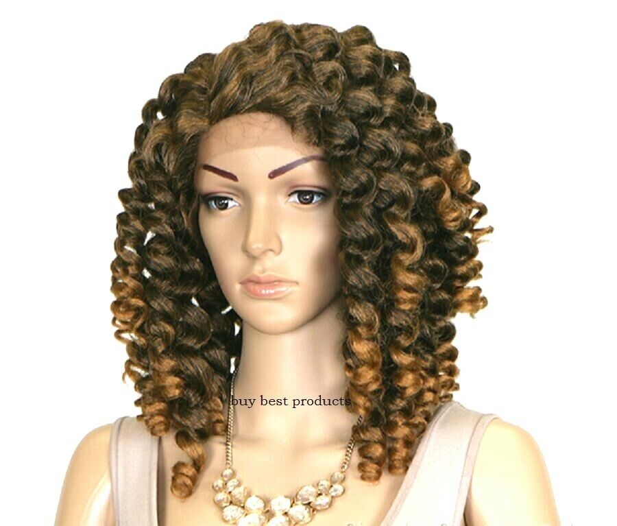 Freetress Equal Wand Curl Synthetic Curly Lace Front Hair Wig - Bubble Wand