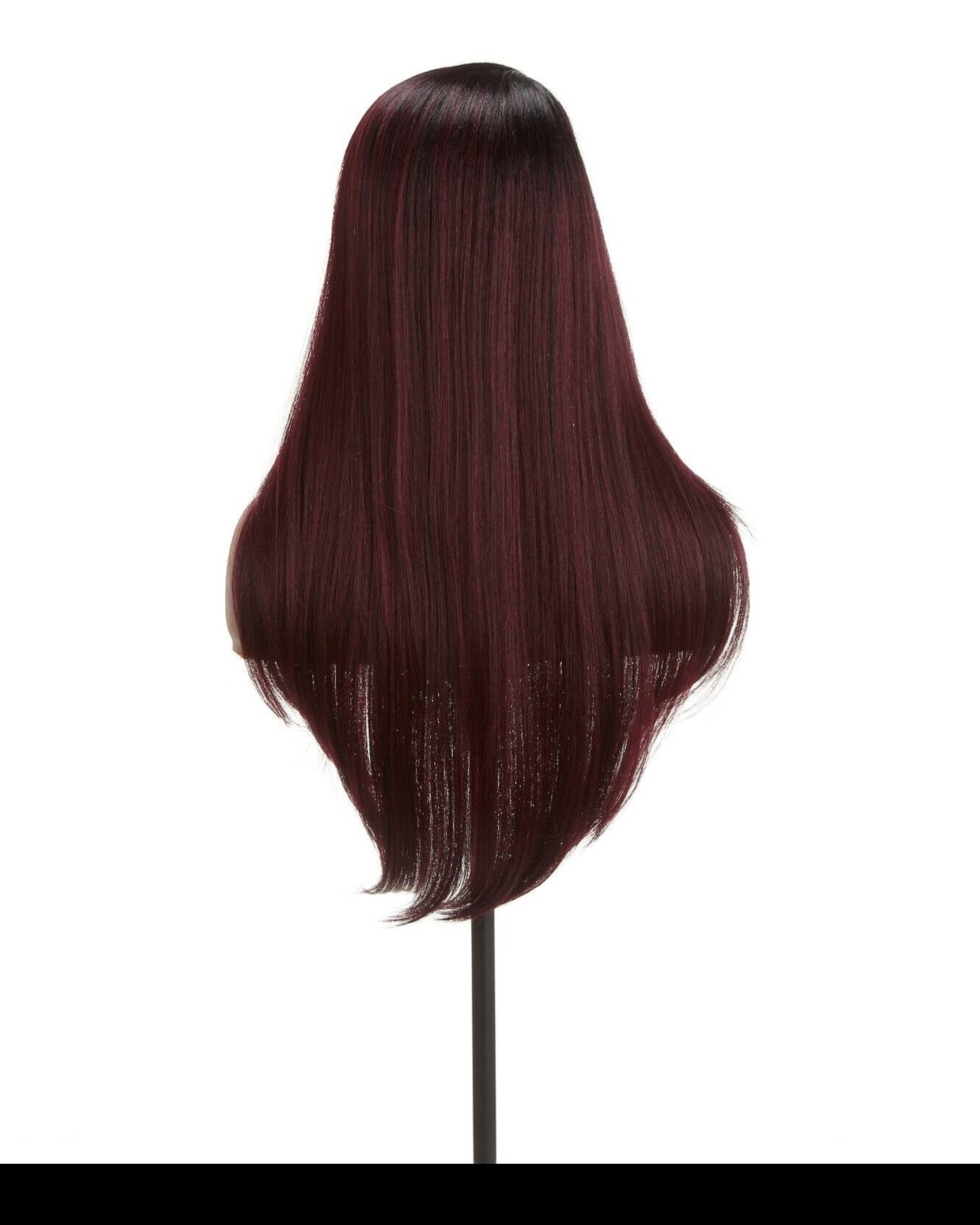 Impression Synthetic Invisible Part Long Straight Lace Front Hair Wig - Destiny
