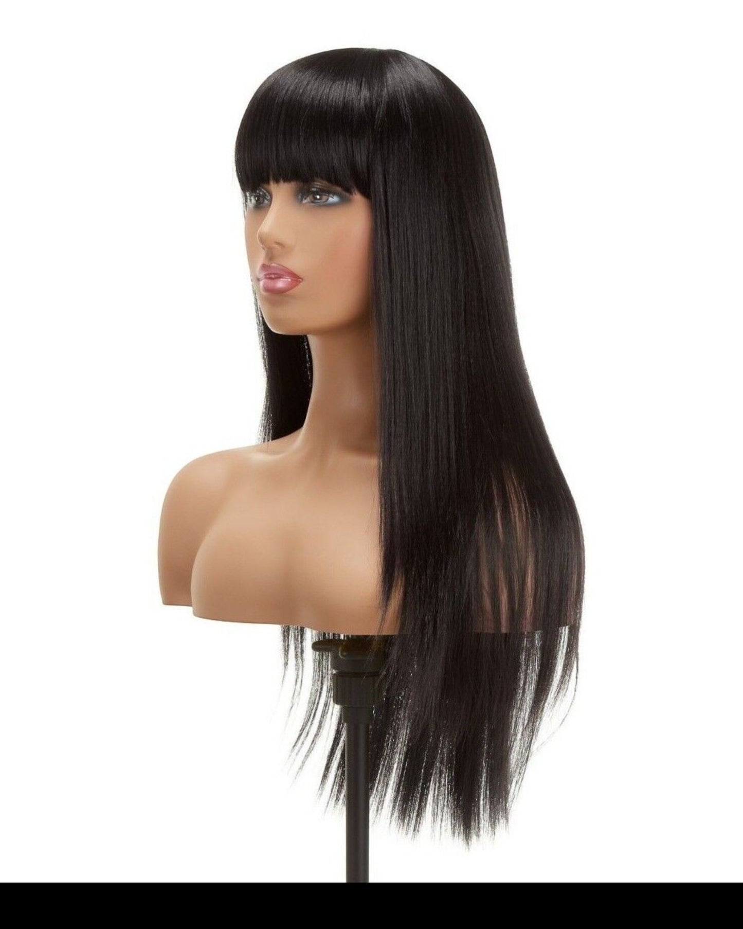 Impression Synthetic Hand Made Long Straight Bangs Hair Wig  Alexandra