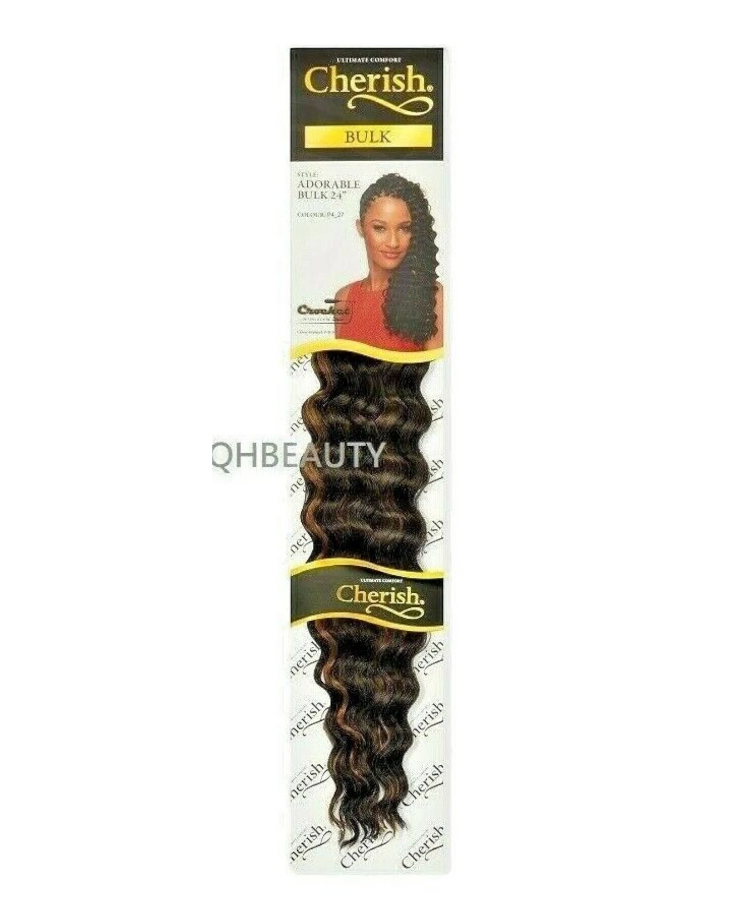 CHERISH SYNTHETIC LONG CURLY HAIR EXTENSION CROCHET BRAIDS - ADORABLE 24 inch7.99