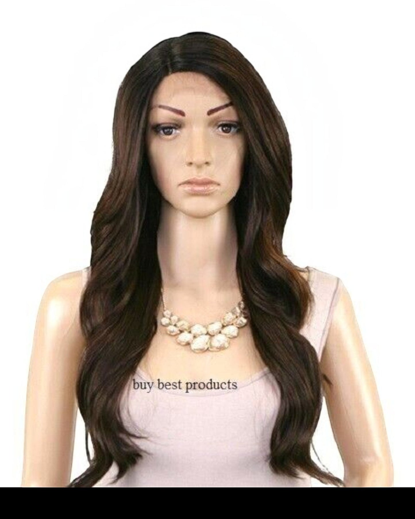 FreeTress Equal Synthetic Brazilian Natural L Part Lace Front Hair Wig - Danity