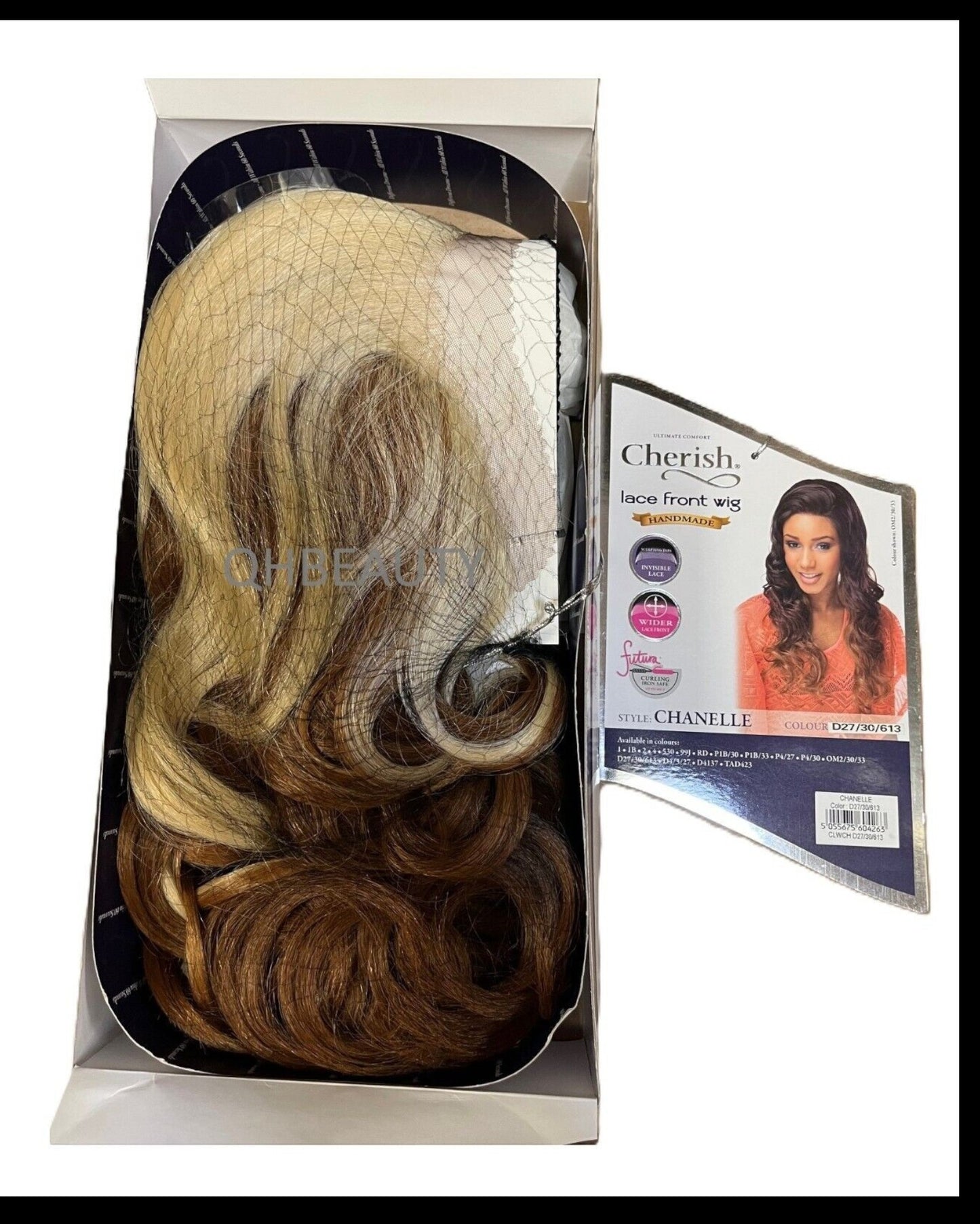 Cherish Synthetic Wider Lace Front Hand Made Long Curly Hair Wig - Chanelle