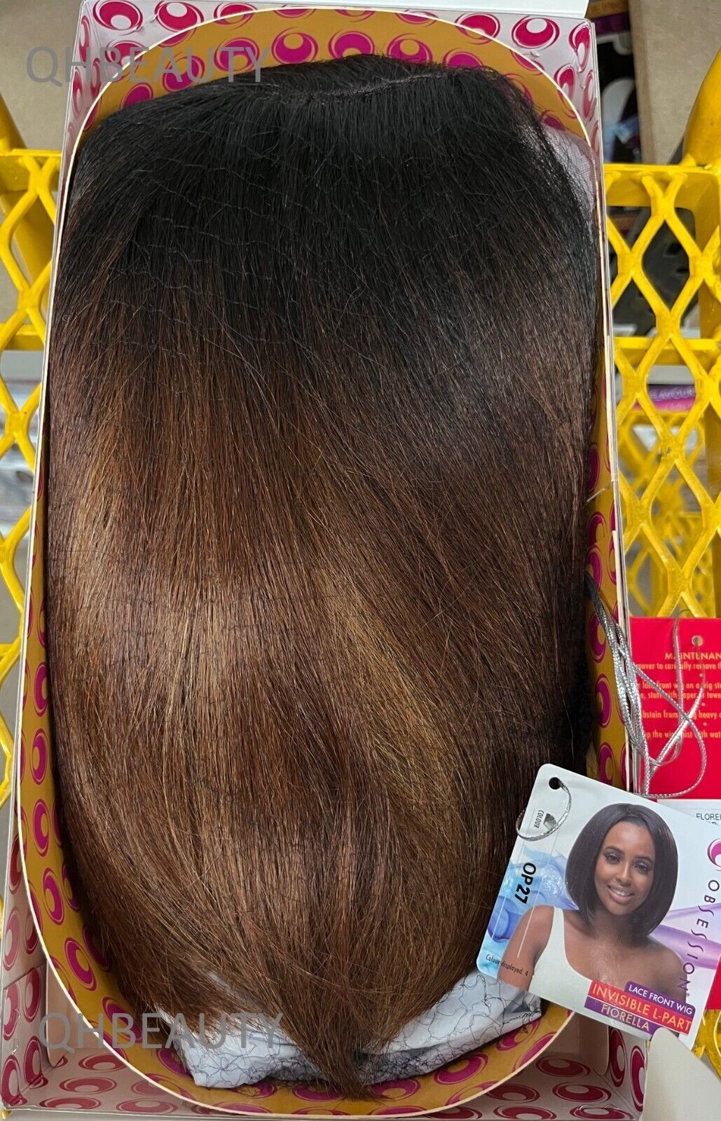 Obsession Synthetic Lace Front Free Part Hand Tied Straight Hair Wig - FIORELLA