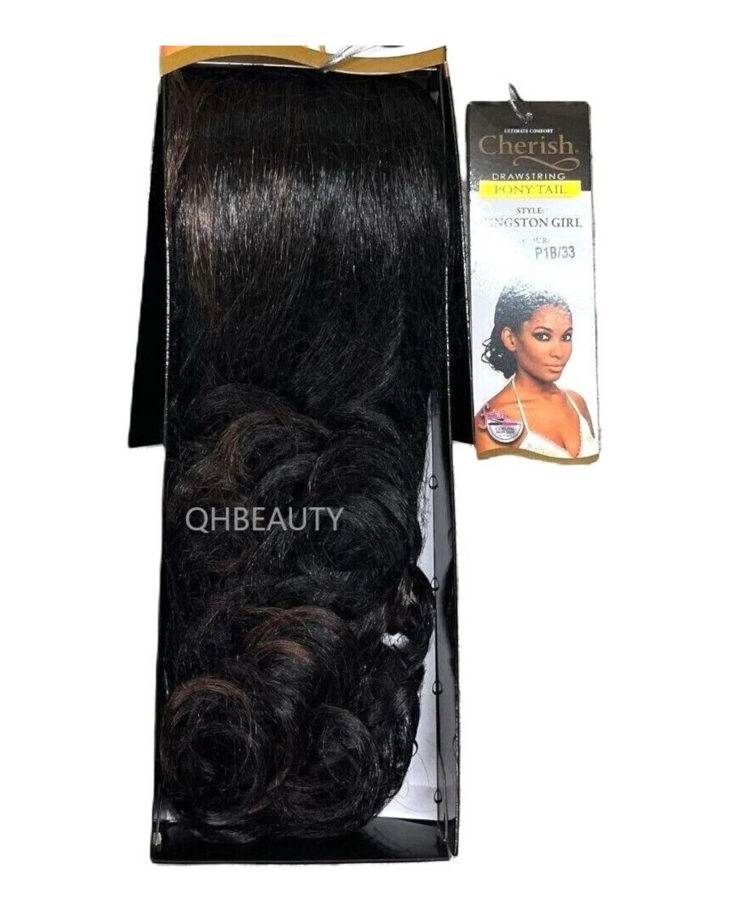 Cherish Synthetic Drawstring Curly Hair Extension Ponytail - Kingston Girl