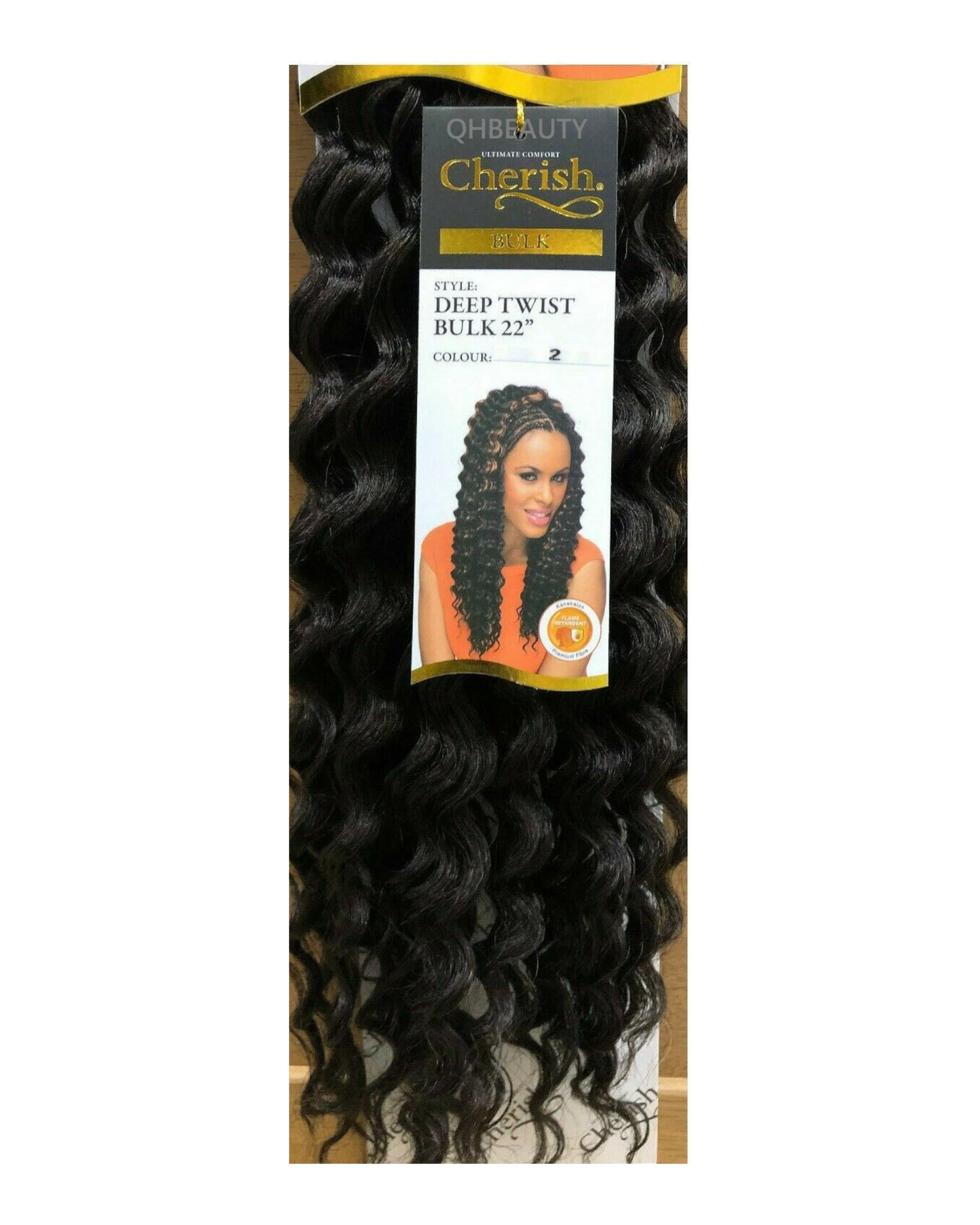 CHERISH SYNTHETIC BULK CROCHET CURLY HAIR EXTENSION BRAIDS - DEEP TWIST 22 INCH