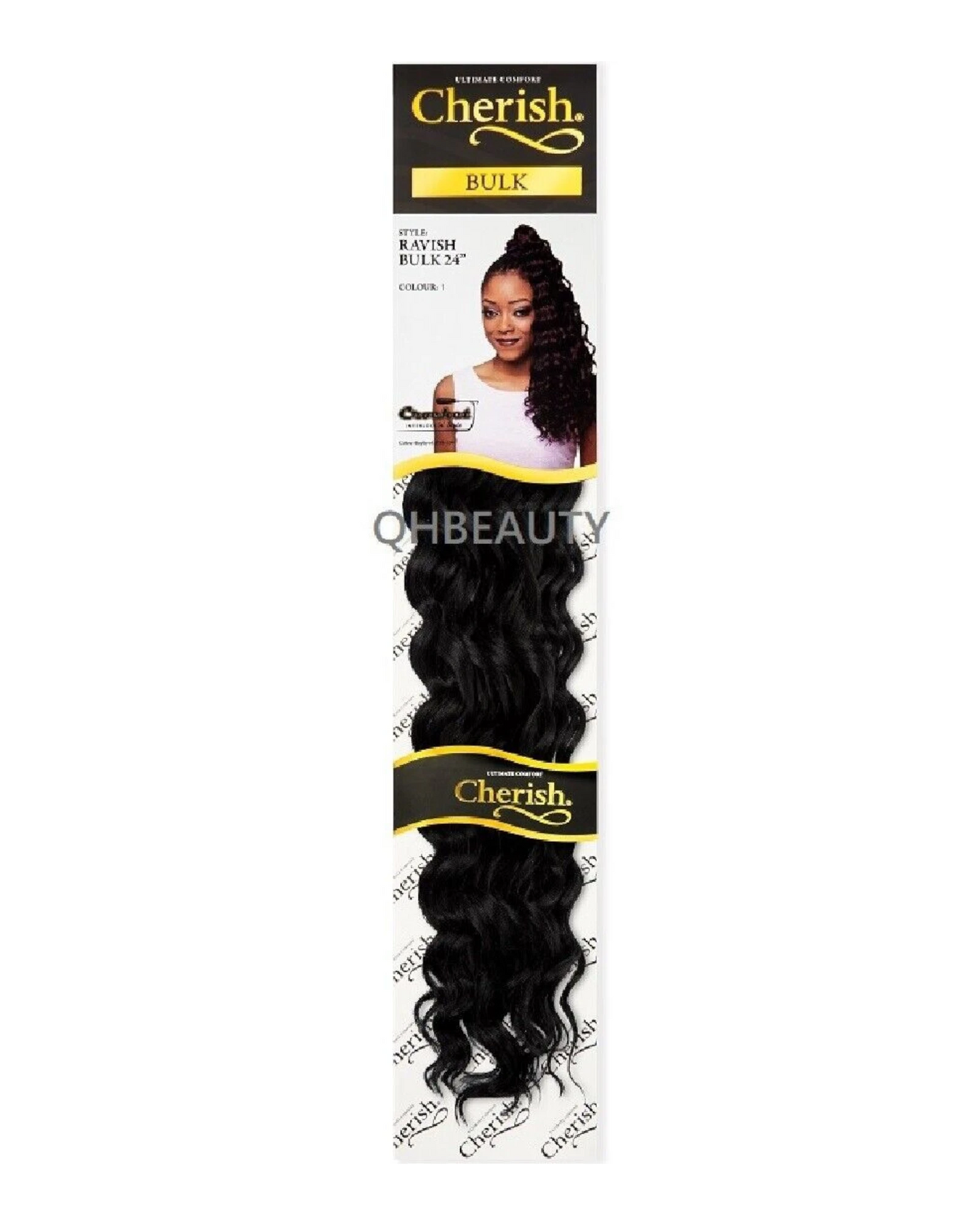 CHERISH SYNTHETIC CROCHET LONG CURLY HAIR EXTENSION BRAIDS - RAVISH 24 inch