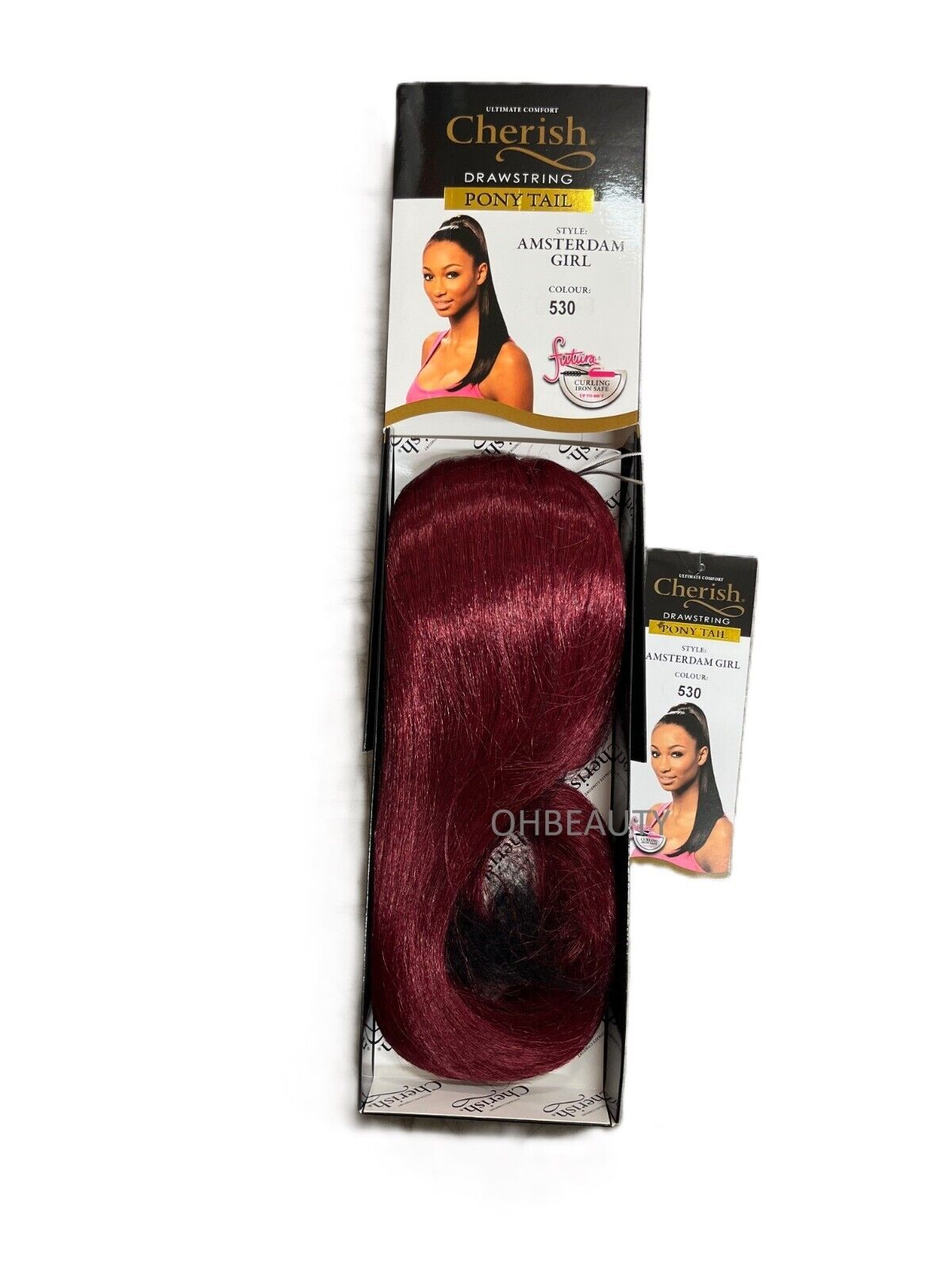 Cherish Synthetic Straight Drawstring Long Natural Ponytail - Amsterdam Girl