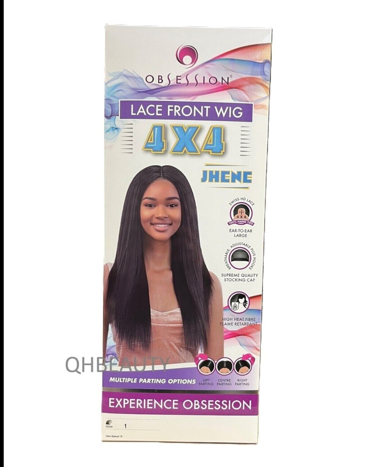 Obsession Synthetic Swiss HD 4x4 Lace Front Free Part Straight Hair Wig - JHENE