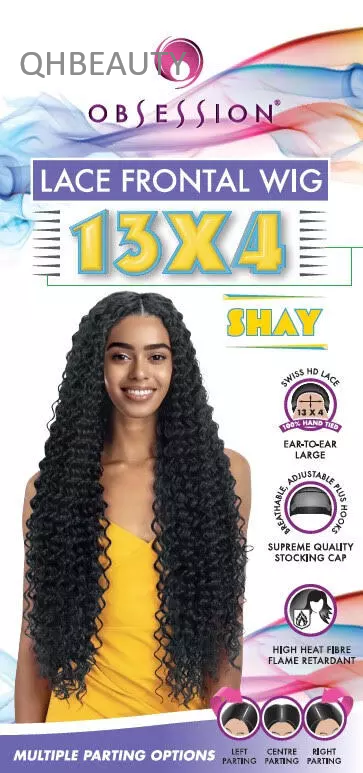 Obsession Synthetic Swiss HD 13x4 Lace Front Free Part Curly Hair Wig - SHAY