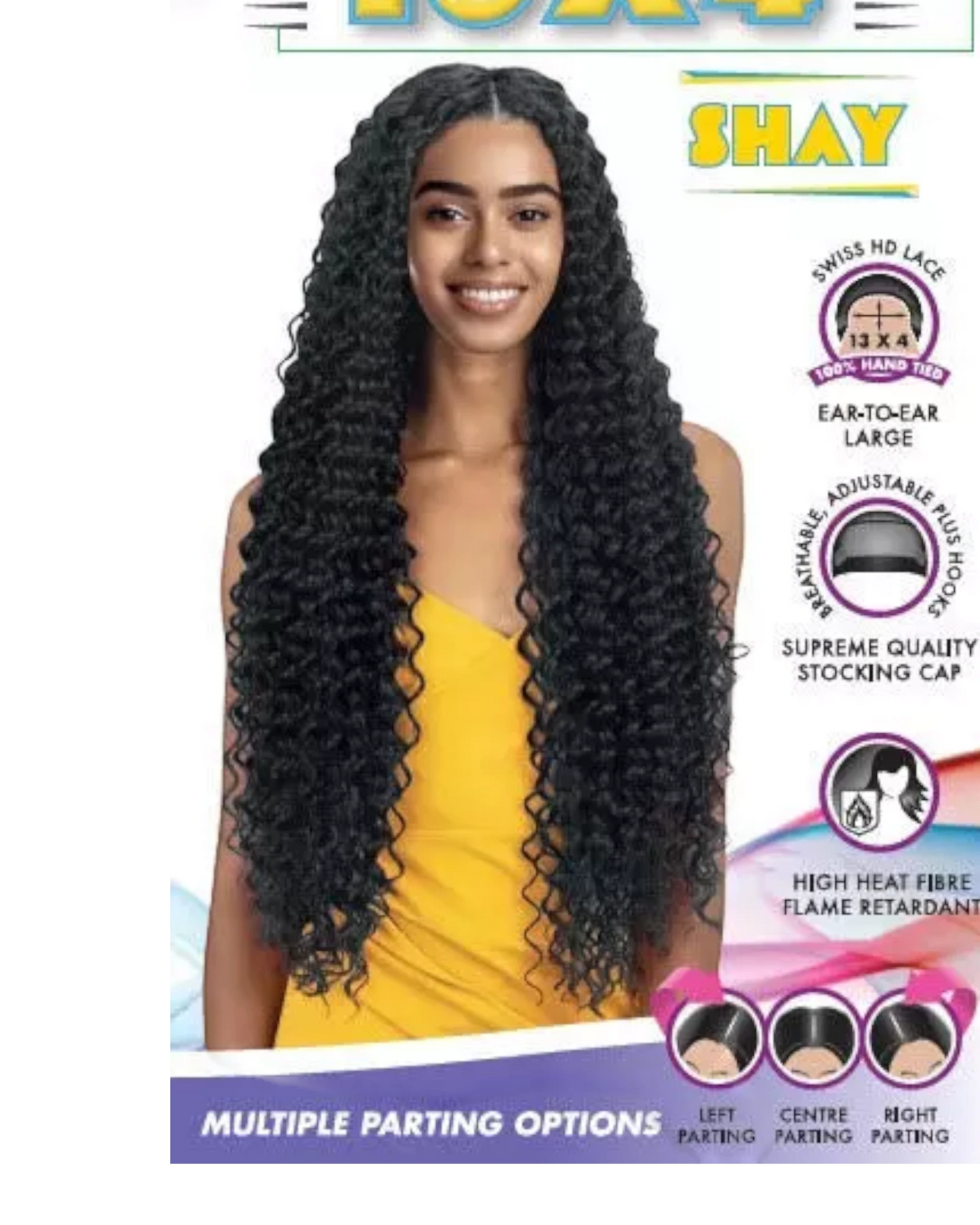 Obsession Synthetic Swiss HD 13x4 Lace Front Free Part Curly Hair Wig - SHAY