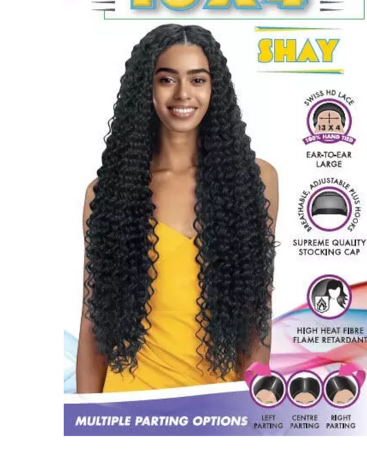 Obsession Synthetic Swiss HD 13x4 Lace Front Free Part Curly Hair Wig - SHAY