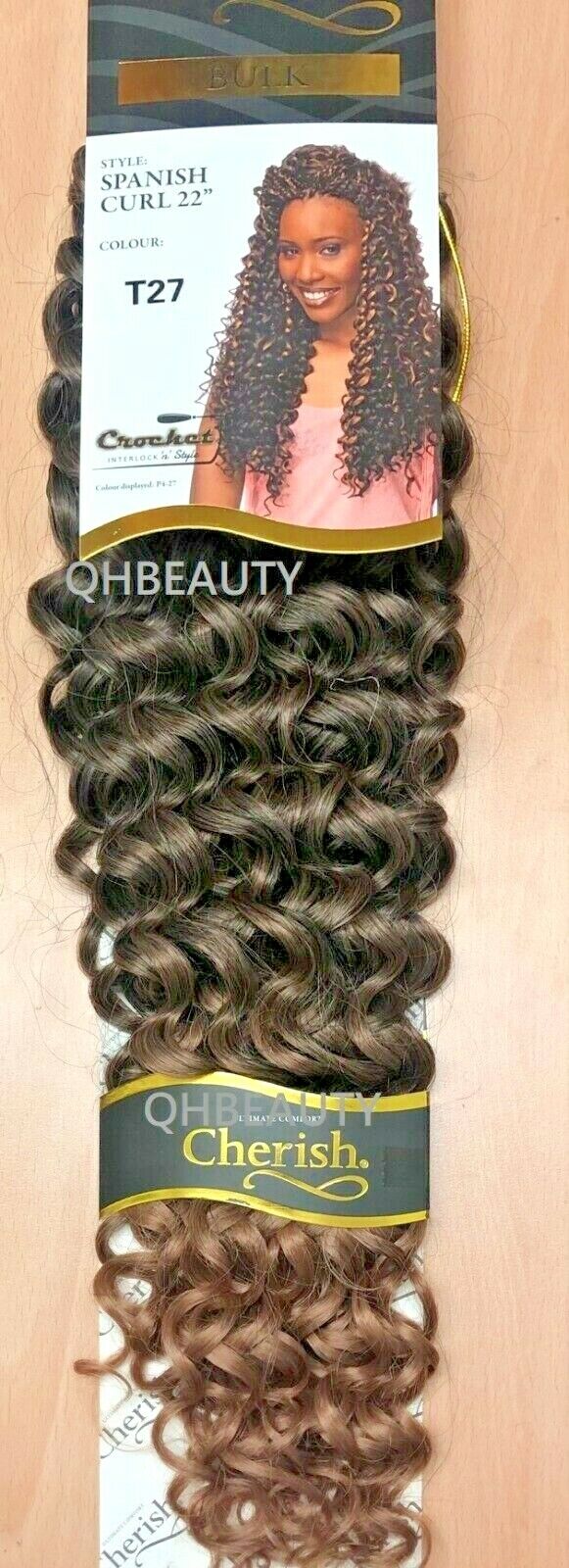 Cherish Bulk Synthetic Long Curly Hair Extension Braid - Spanish Curl 22 Inch