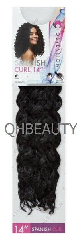 Obsession Synthetic Crochet Braid Curly Hair Extension - Spanish Curl 14 INCH