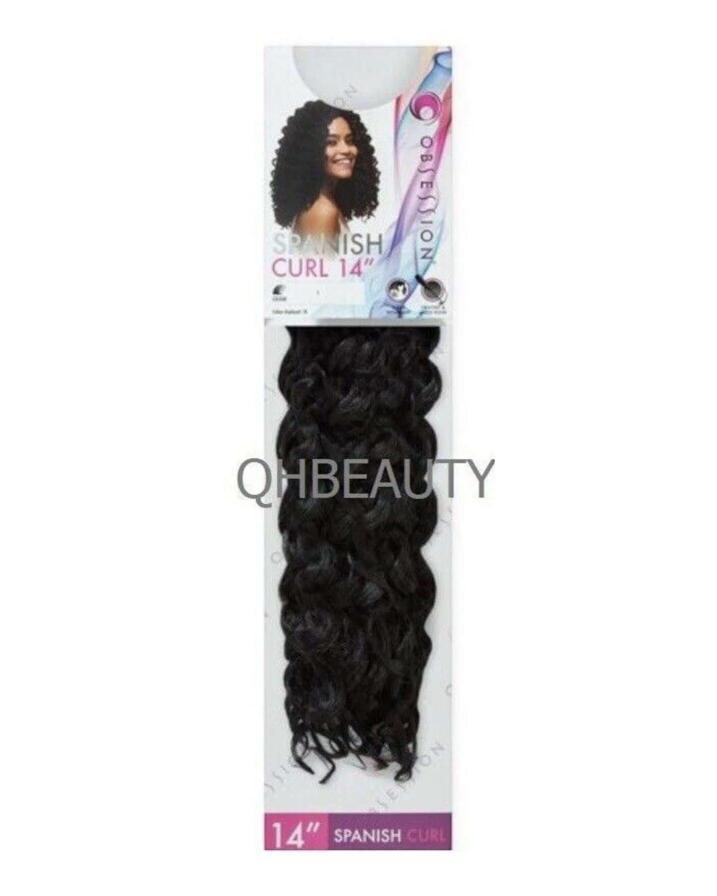 Obsession Synthetic Crochet Braid Curly Hair Extension - Spanish Curl 14 INCH
