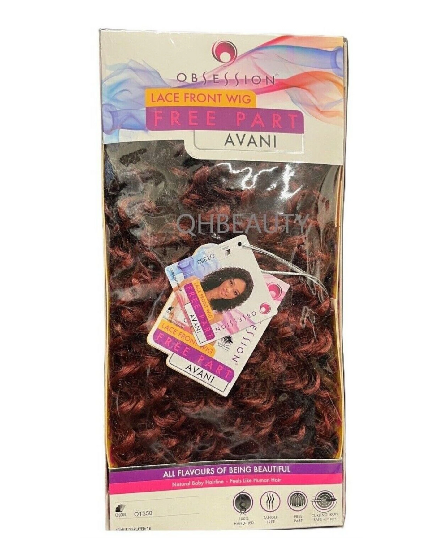 Obsession Synthetic Lace Front Free Part 100% Hand Tied Curly Hair Wig - AVANI
