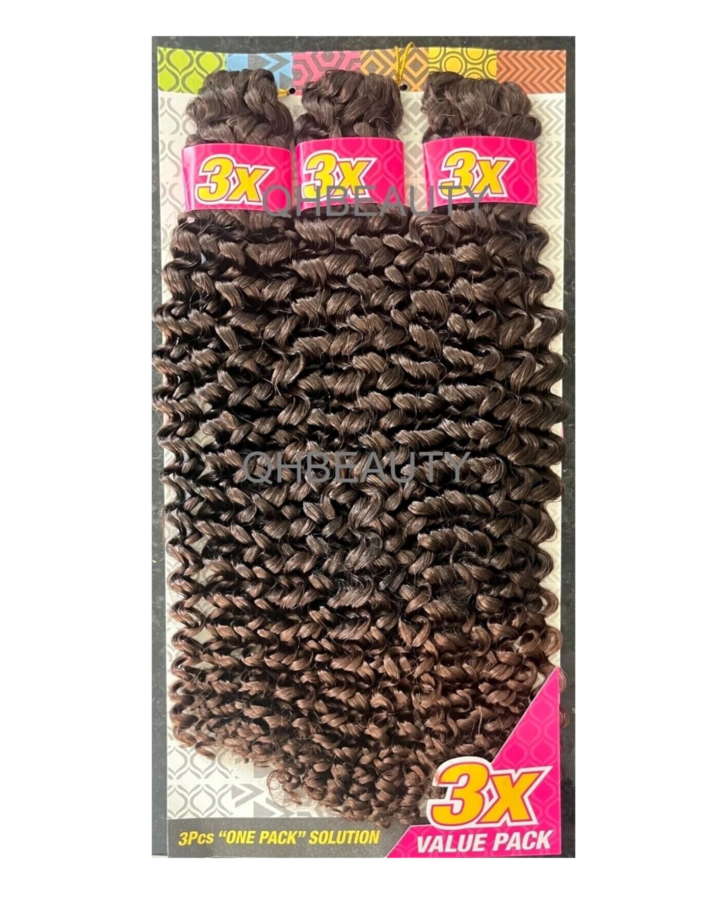 CHERISH SYNTHETIC CROCHET BRAID HAIR EXTENSION - 3 X WATER WAVE 14'' and 18''