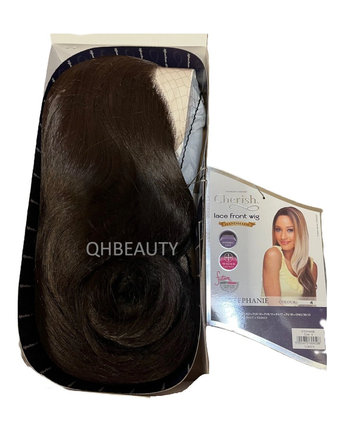 Cherish synthetic Curly Lace Front Long Straight Hair Wig - Stephanie