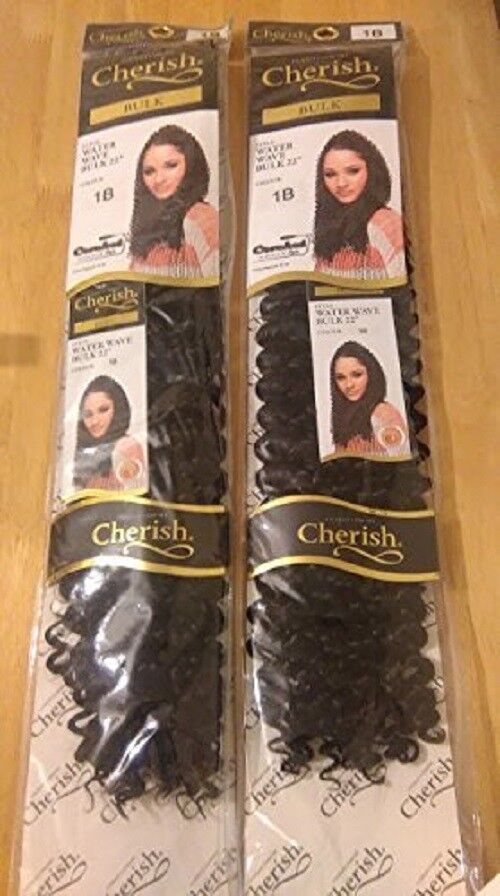 CHERISH SYNTHETIC BULK CROCHET BRAID TIGHT CURL HAIR EXTENSION - WATER WAVE 22"