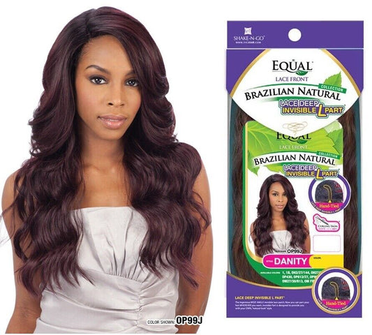 FreeTress Equal Synthetic Brazilian Natural L Part Lace Front Hair Wig - Danity