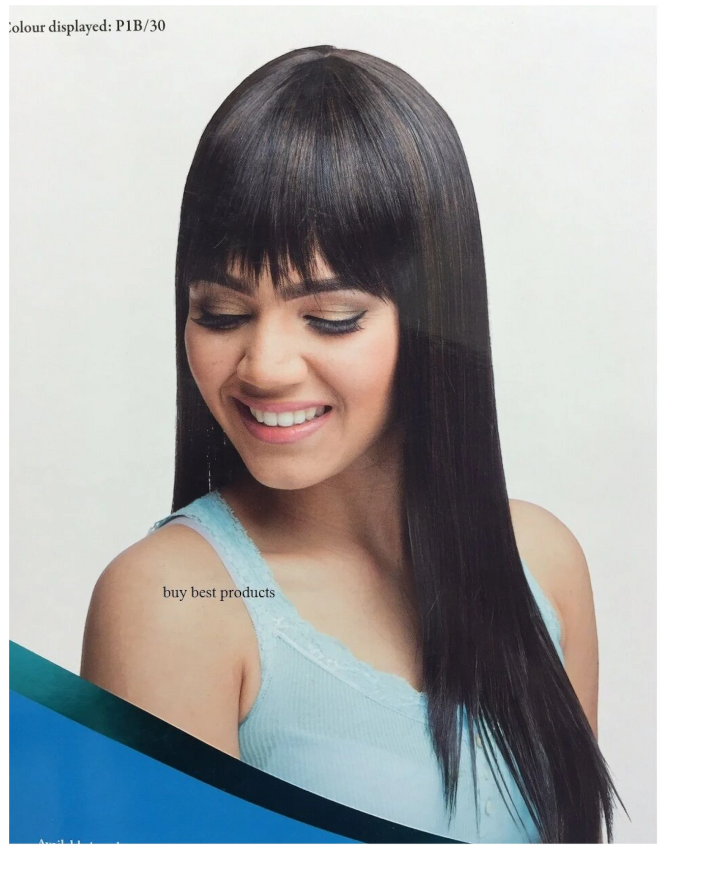 Impression Synthetic Hand Made Long Straight Bangs Hair Wig  Alexandra