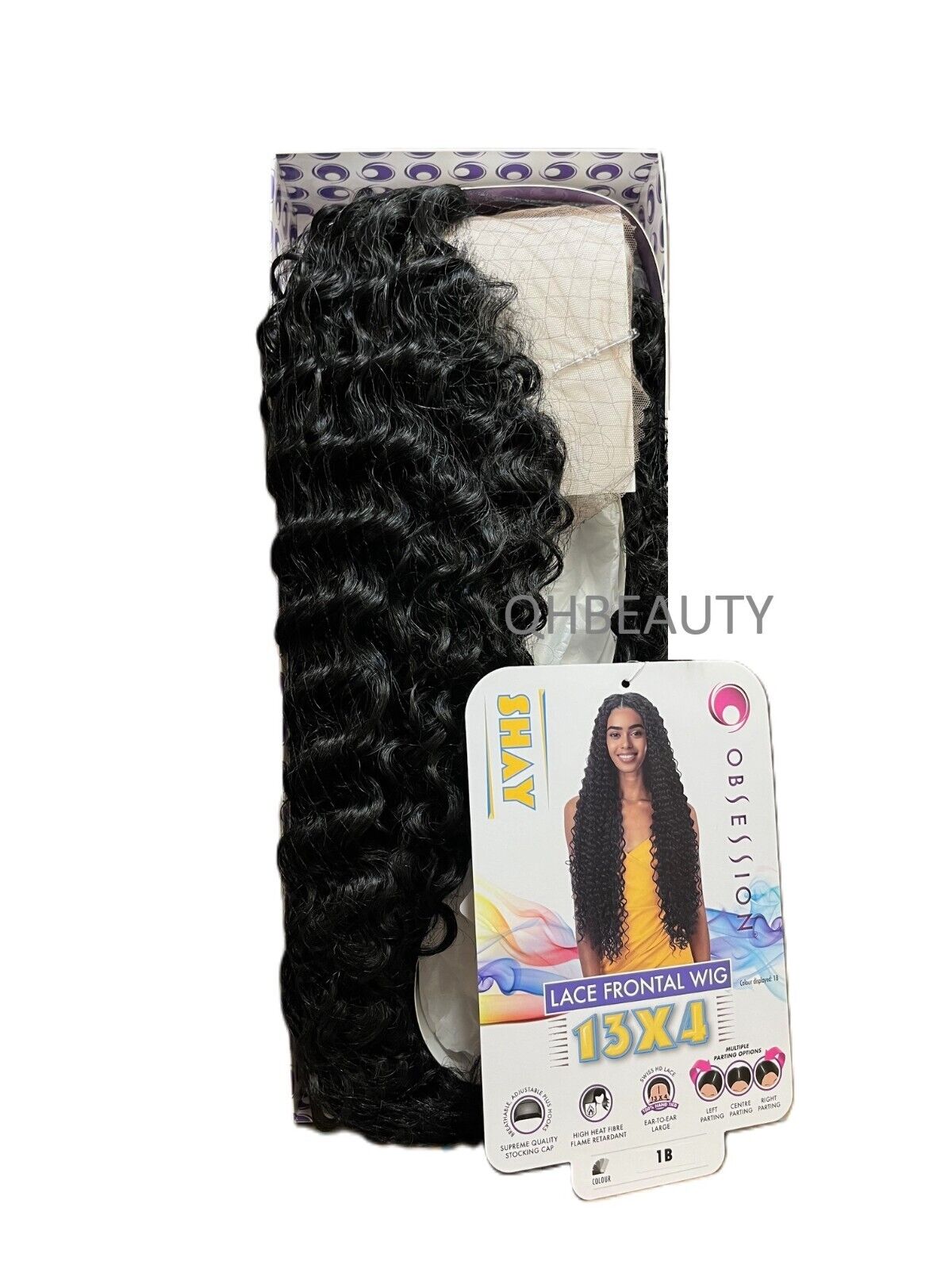 Obsession Synthetic Swiss HD 13x4 Lace Front Free Part Curly Hair Wig - SHAY