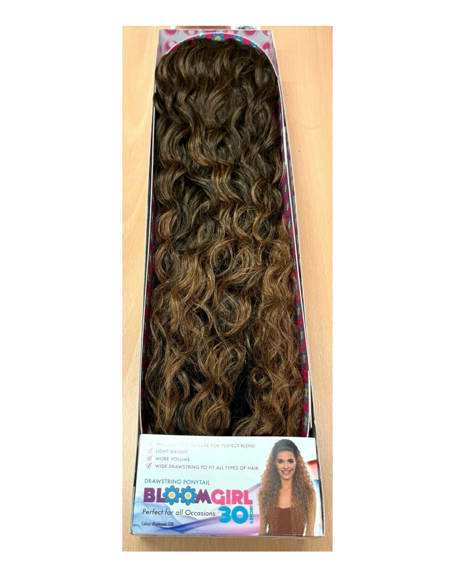 OBSESSION SYNTHETIC DRAWSTRING CURLY LONG HAIR PONYTAIL - BLOOM GIRL 20''  30''