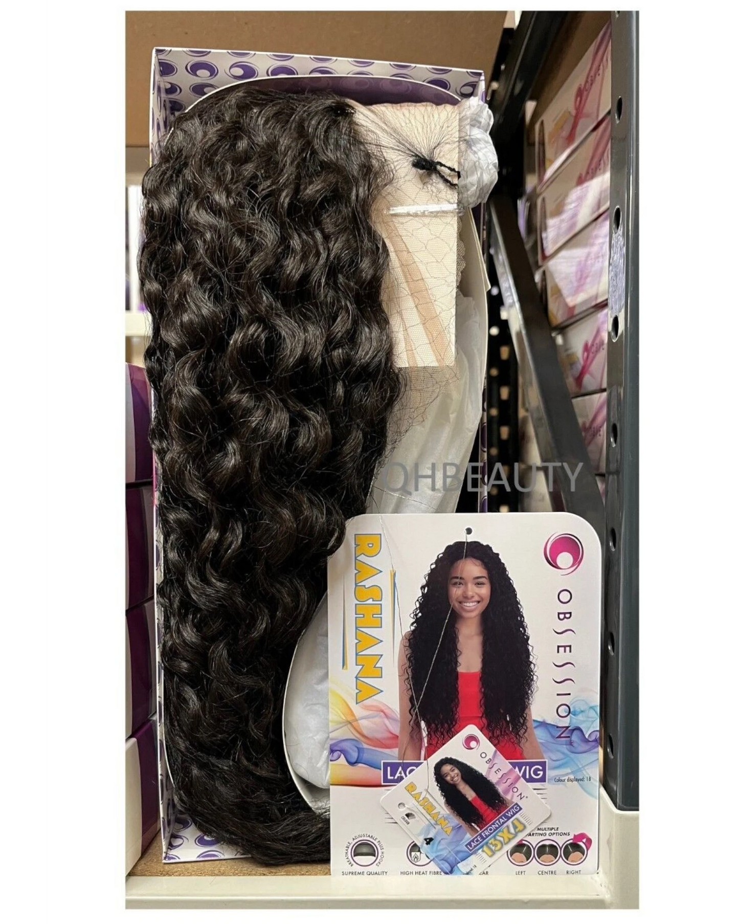 Obsession Synthetic Swiss HD 13x4 Lace Frontal Free Part Curly Hair Wig  RASHANA