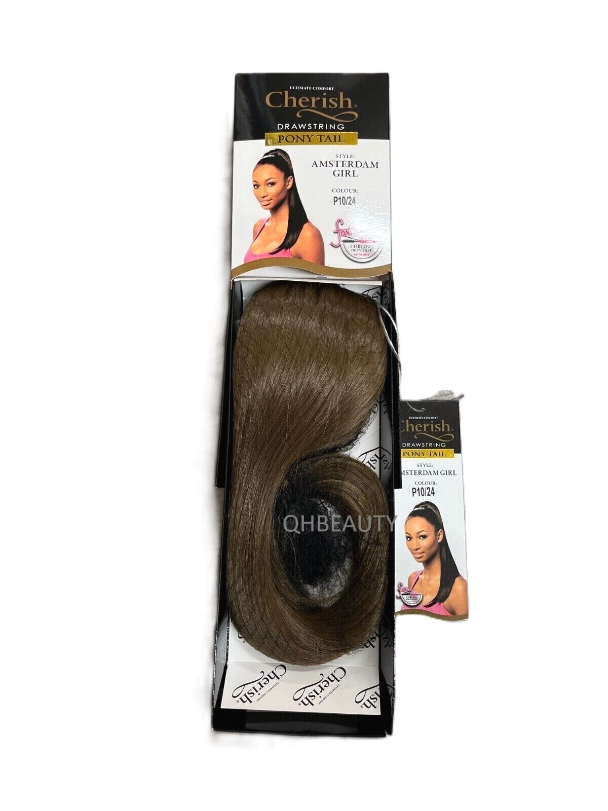 Cherish Synthetic Straight Drawstring Long Natural Ponytail - Amsterdam Girl
