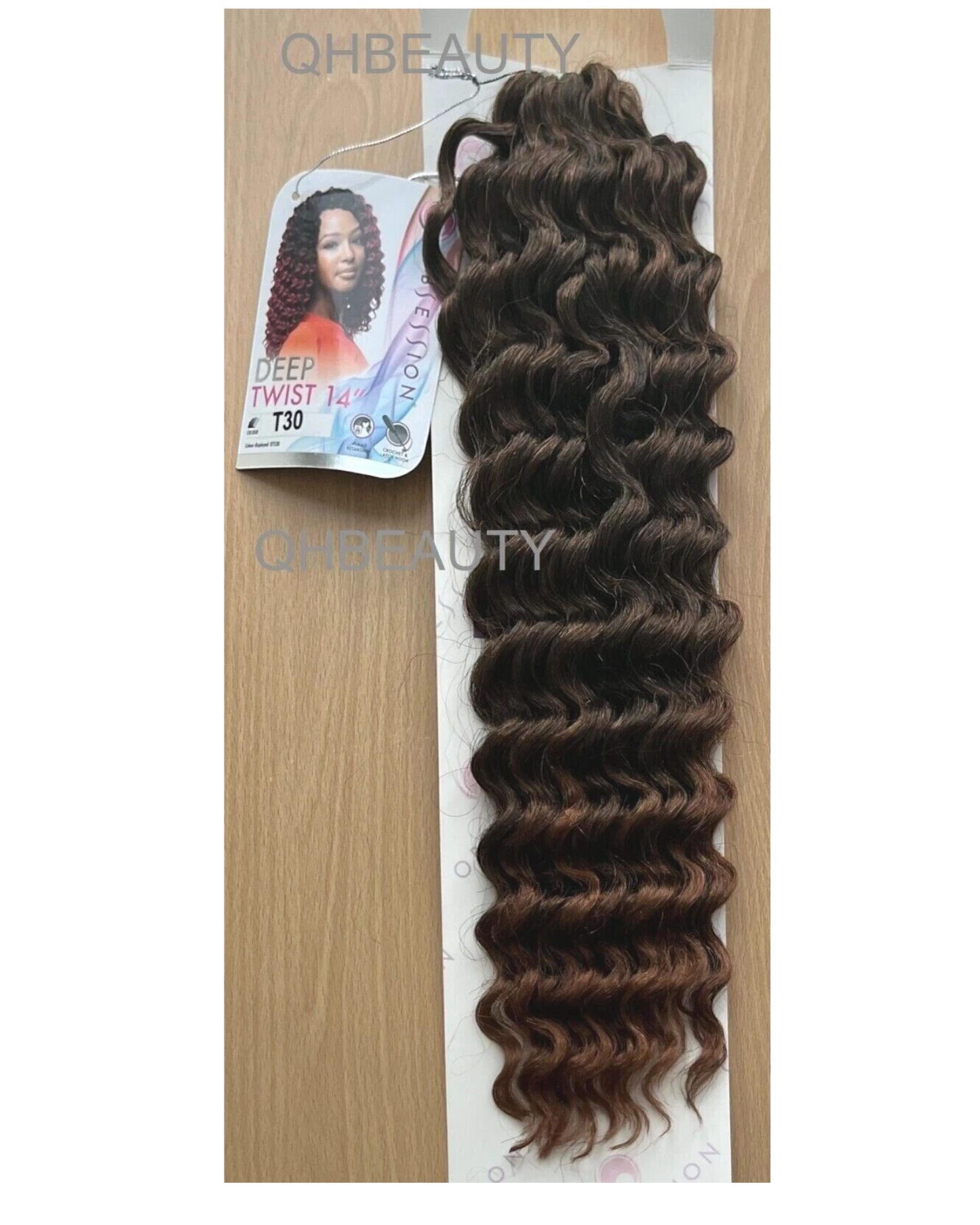 Obsession Synthetic Curly Crochet Braid Hair Extension - Deep Twist 14 inch