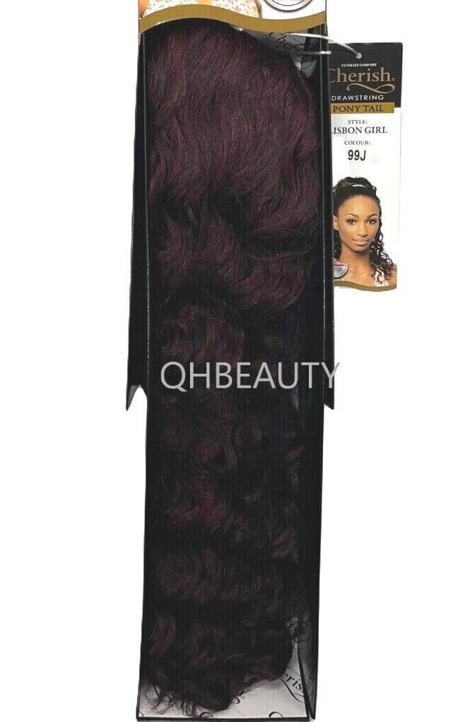 Cherish Synthetic Drawstring Curly Hair Extension Ponytail - Lisbon Girl