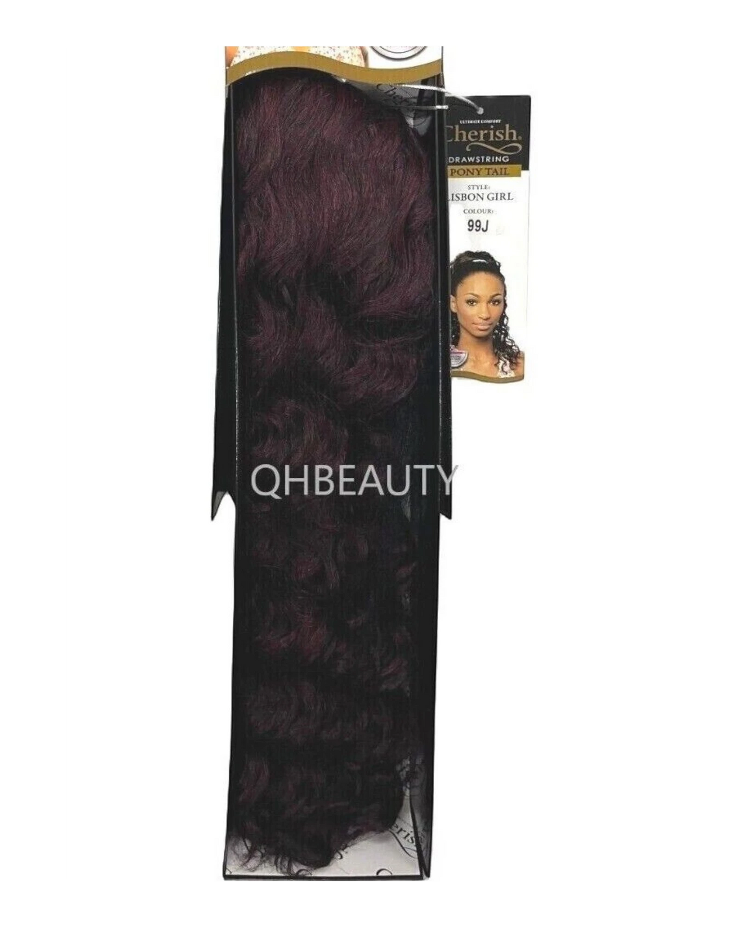 Cherish Synthetic Drawstring Curly Hair Extension Ponytail - Lisbon Girl