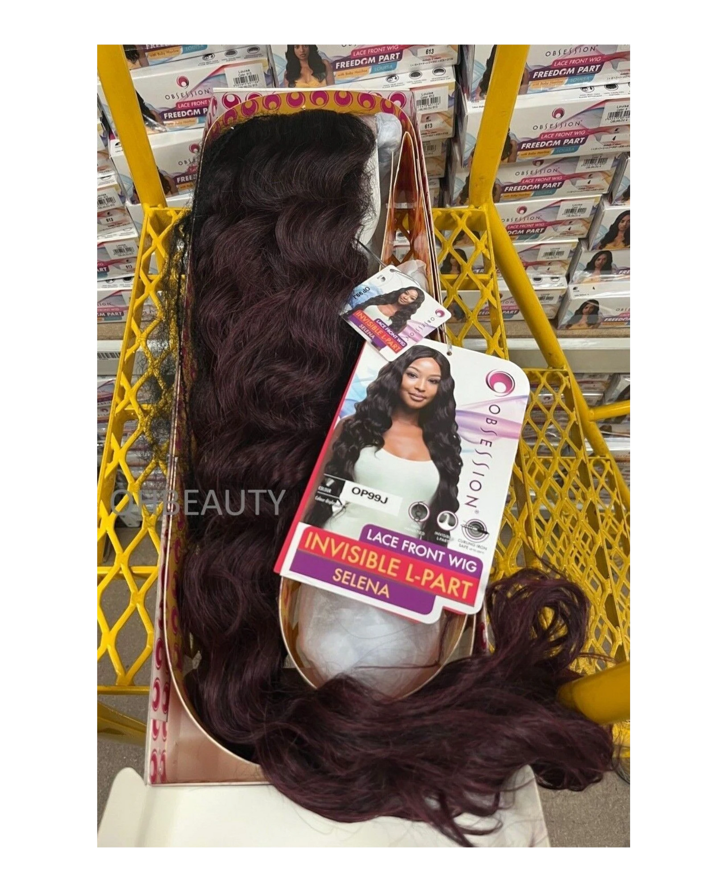 Obsession Synthetic Invisible Part Body Wave Curly Lace Front Hair Wig - SELENA