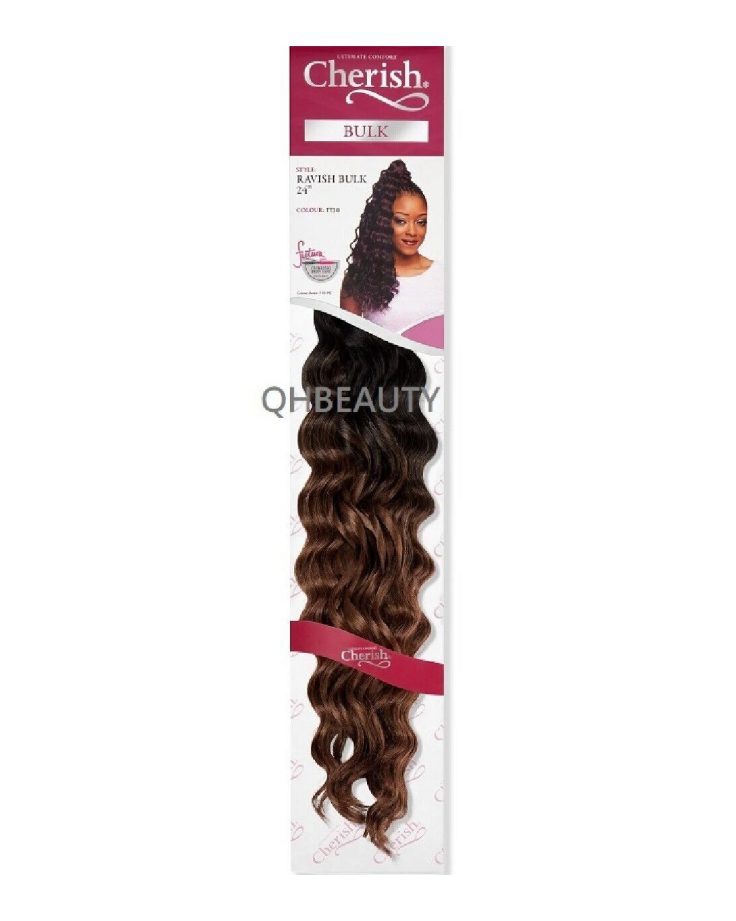CHERISH SYNTHETIC CROCHET LONG CURLY HAIR EXTENSION BRAIDS - RAVISH 24 inch