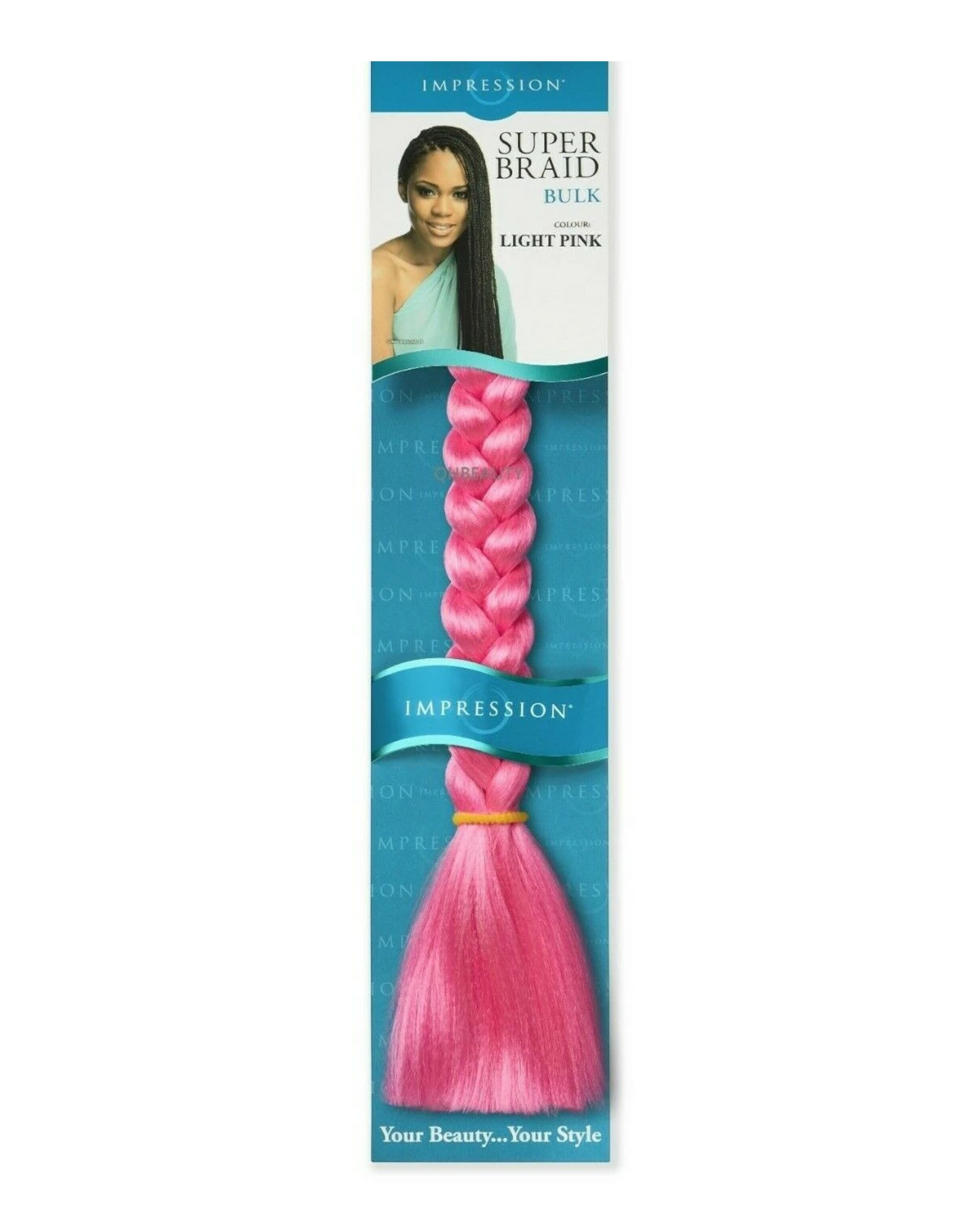 Impression Synthetic Natural Long Ultra Crochet Hair Extensions Super Braid 86"