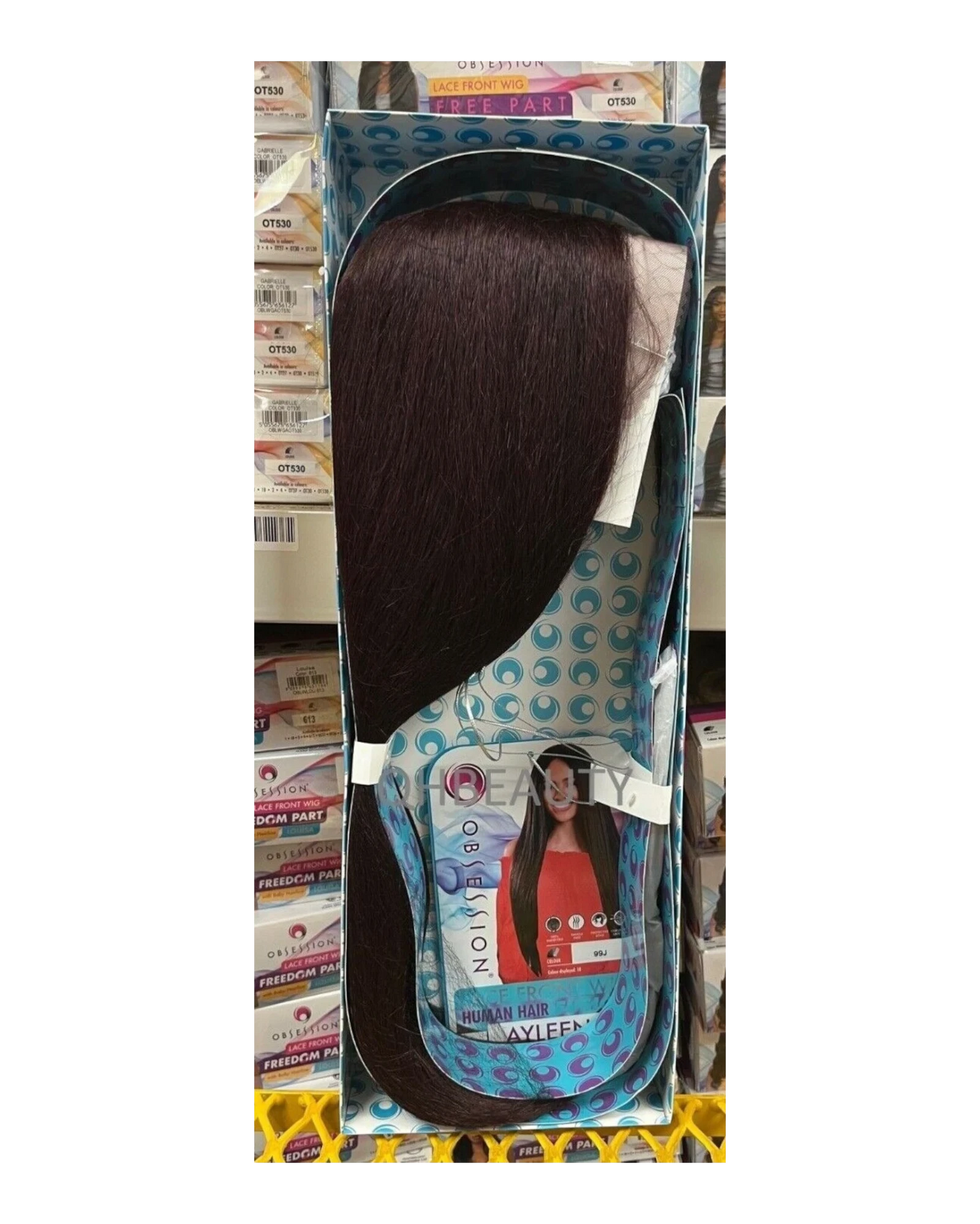 OBSESSION LACE FRONT HUMAN HAIR FUSION NATURAL TEXTURE & WAVE HAIR WIG - AYLEEN