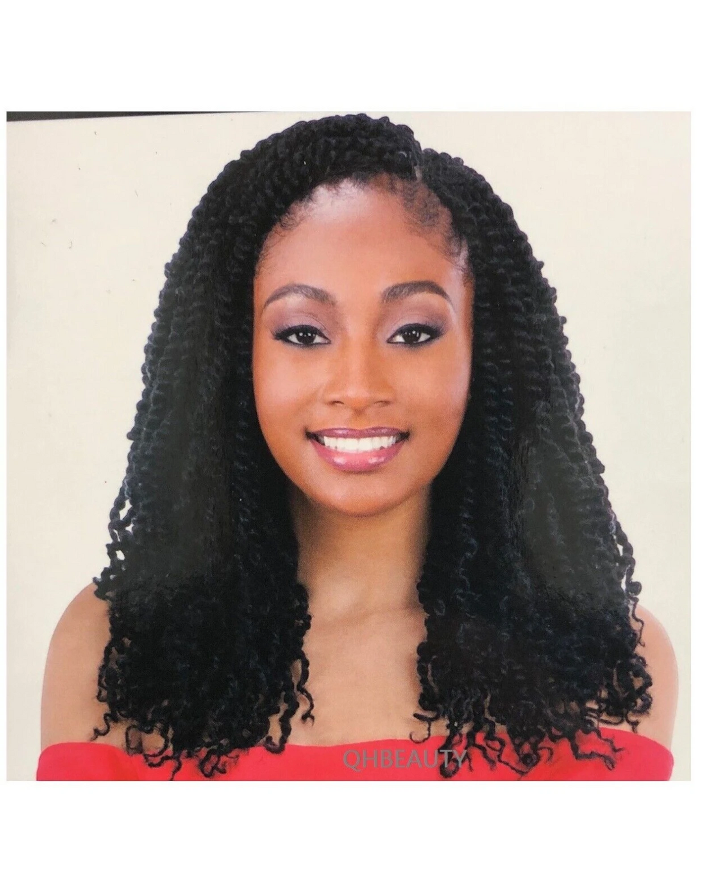 CHERISH SYNTHETIC PRE LOOPED BRAID CURLY HAIR EXTENSIONS - PASSION TWIST 14''