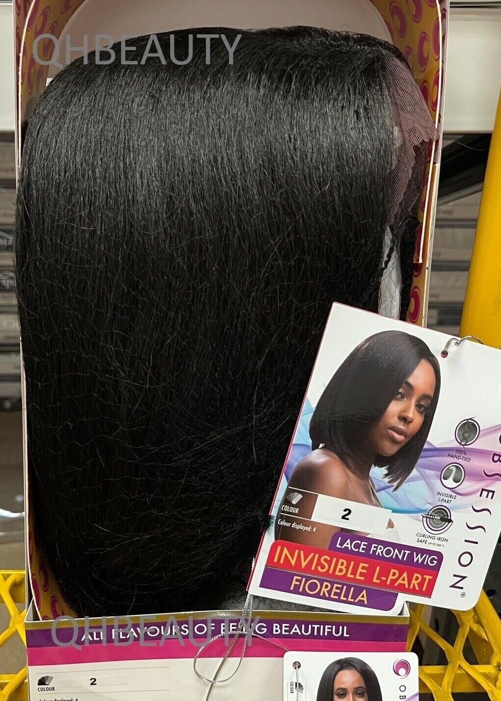 Obsession Synthetic Lace Front Free Part Hand Tied Straight Hair Wig - FIORELLA