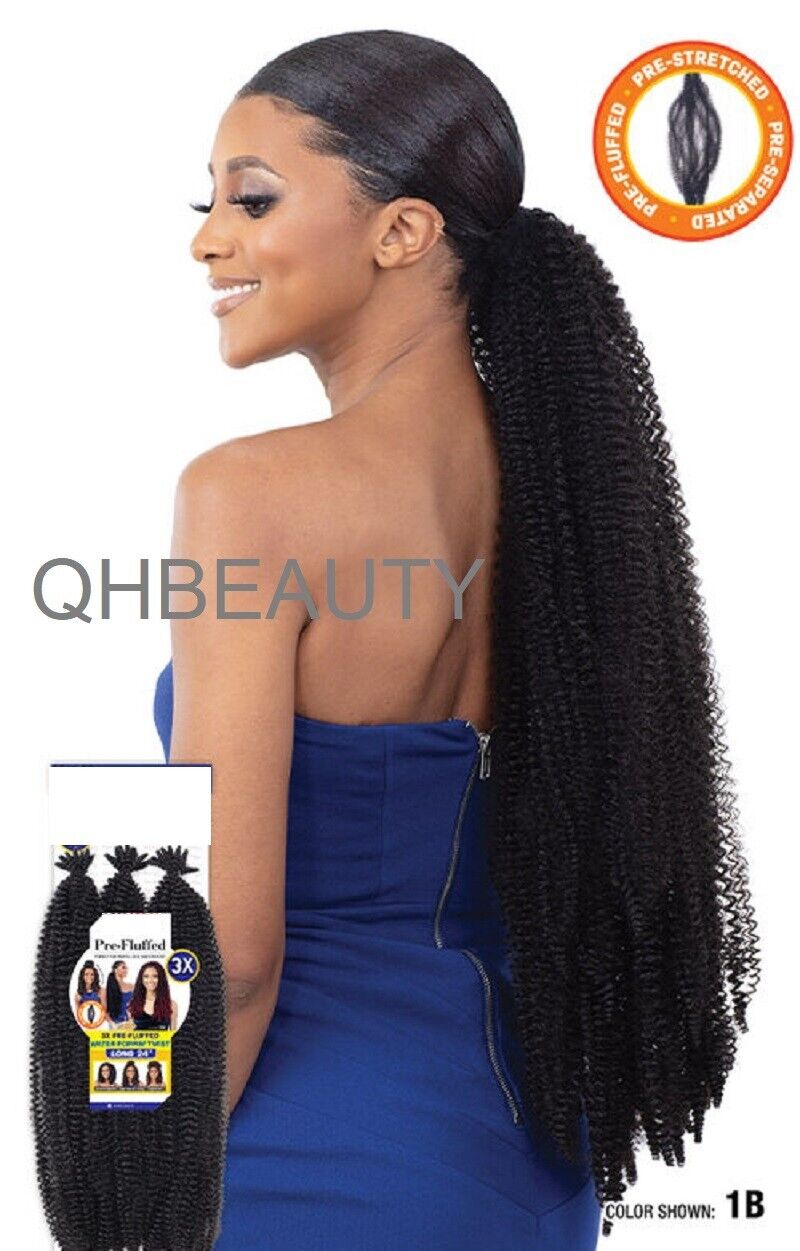 OBSESSION SYNTHETIC CROCHET BRAID 3X PRE-FLUFFED - WATER POPPIN TWIST 24 INCHES
