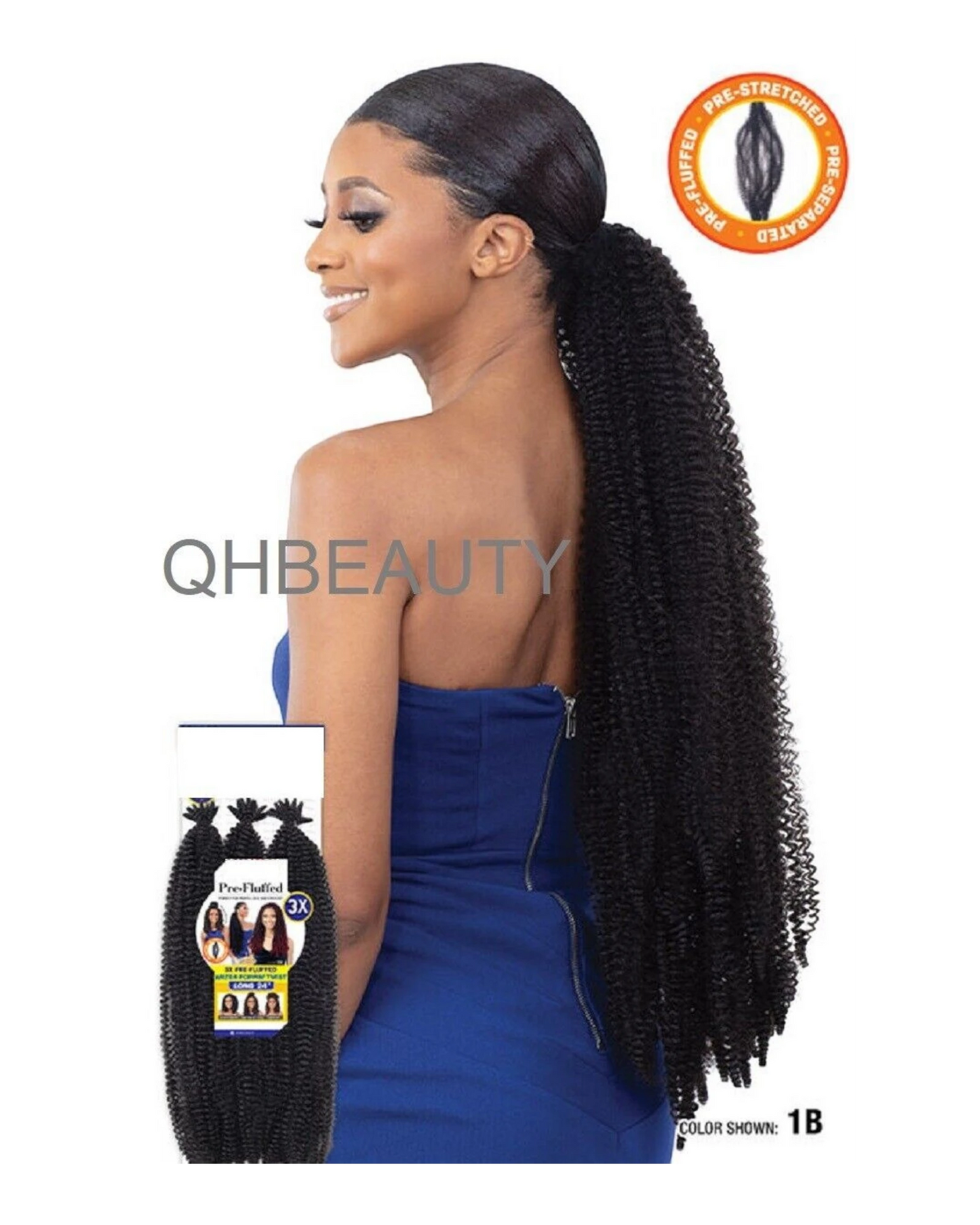 OBSESSION SYNTHETIC CROCHET BRAID 3X PRE-FLUFFED - WATER POPPIN TWIST 24 INCHES
