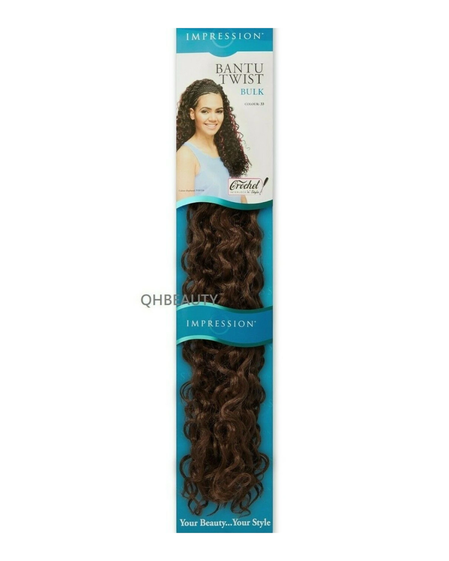 IMPRESSION SYNTHETIC CROCHET BRAIDS HAIR EXTENSIONS - BANTU TWIST BULK