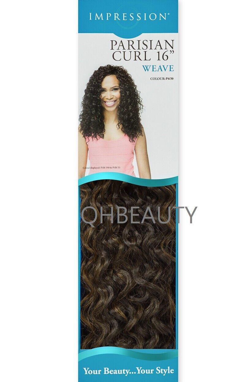 IMPRESSION LONG CURLY SYNTHETIC HAIR EXTENSION WEAVE - PARISIAN CURL 16 INCH