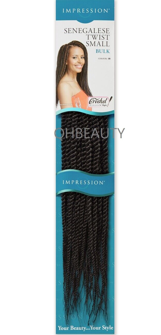 IMPRESSION SYNTHETIC HAIR EXTENSION BRAIDS - SENEGALESE TWIST SMALL BULK