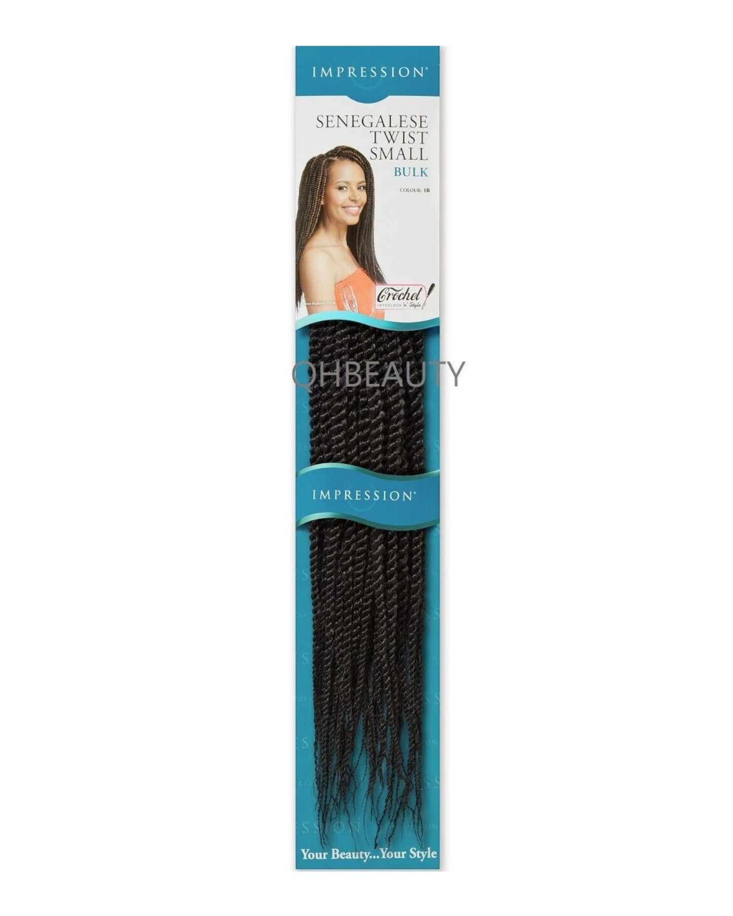 IMPRESSION SYNTHETIC HAIR EXTENSION BRAIDS - SENEGALESE TWIST SMALL BULK