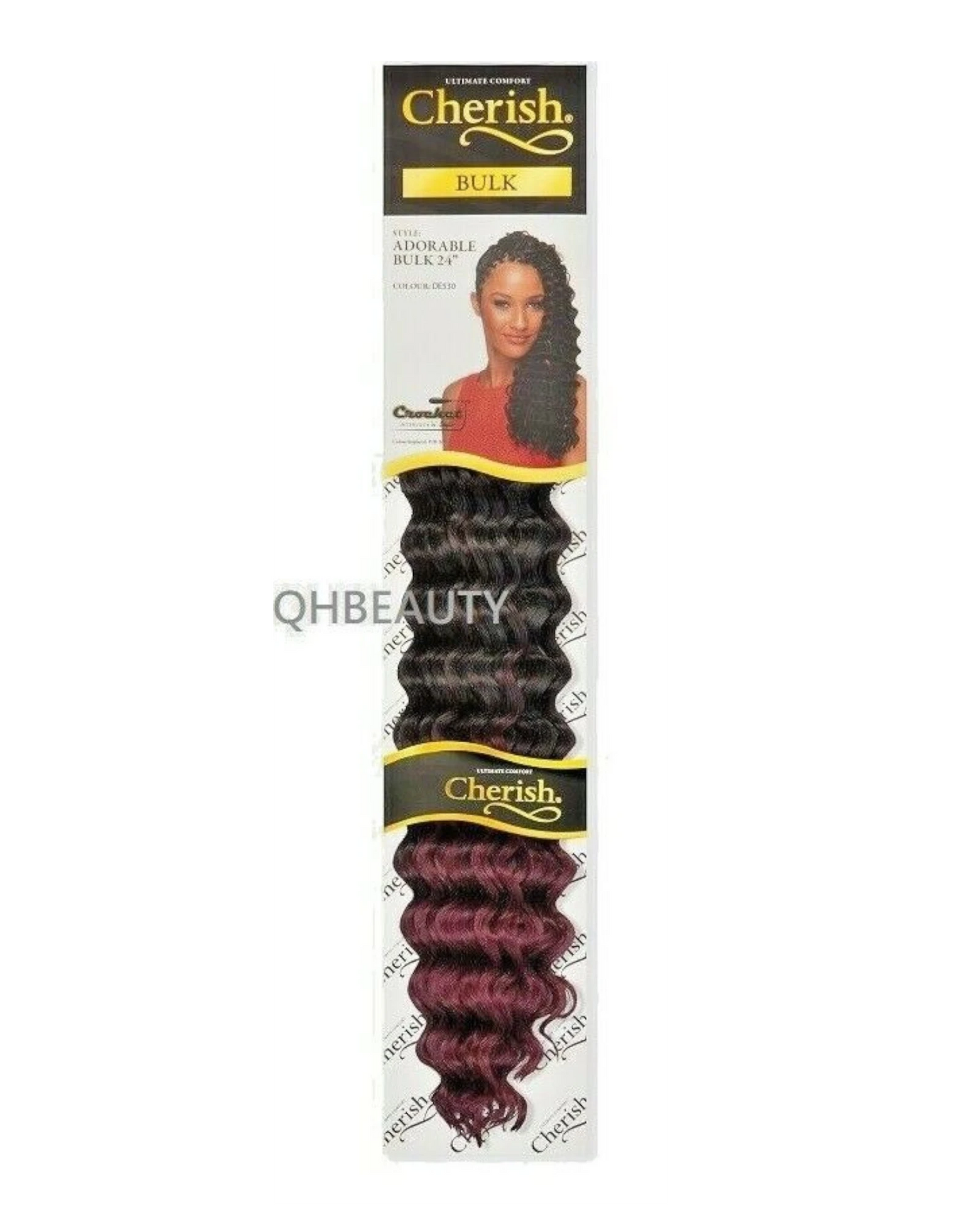 CHERISH SYNTHETIC LONG CURLY HAIR EXTENSION CROCHET BRAIDS - ADORABLE 24 inch7.99