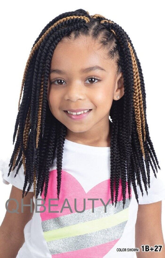 CHERISH SYNTHETIC JUNIOR KIDS CROCHET BRAID HAIR EXTENSION - 3 X BOX BRAIDS 9''