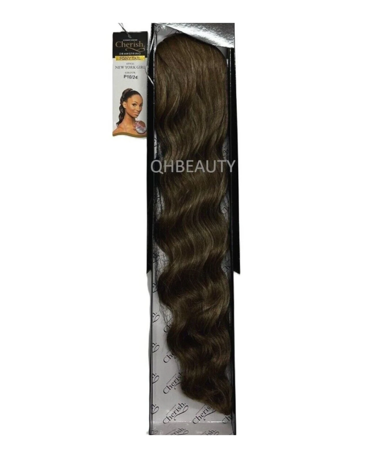 Cherish Synthetic Drawstring Long Curly Hair Extension Ponytail - New York Girl