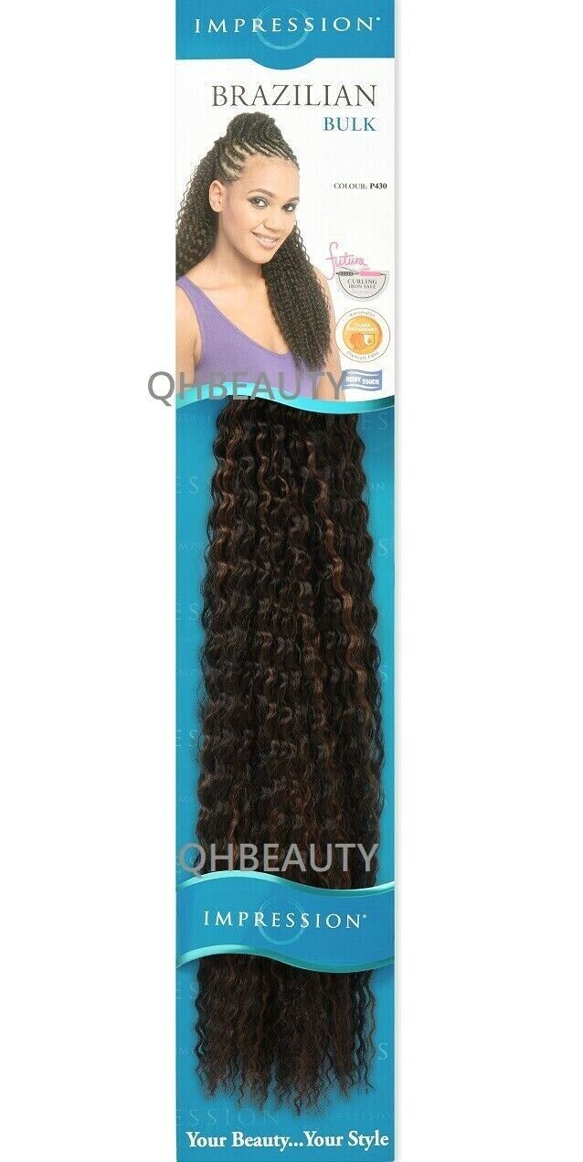 IMPRESSION SYNTHETIC CROCHET LONG HAIR EXTENSION BRAIDS - BRAZILIAN 20 INCH